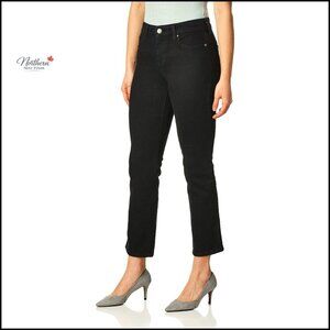 Petite Straight Leg Jeans with Five Pockets, Short Length